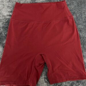 BuffBunny Women's Burgundy Bike Shorts